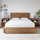 Matras 180 x 200 cm - Hoogte 21cm - Pocketvering matras 180x200 met 7 zones - Ergonomisch - stevig - Matras 180x200 Tweepersoons - Ademende Matrassen 180 x 200 Koudschuim matras geveerd