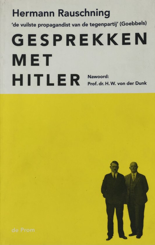 Cover van het boek 'Gesprekken met Hitler'