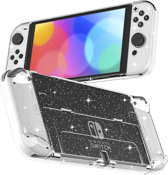 Clear glitter nintendo sales switch case