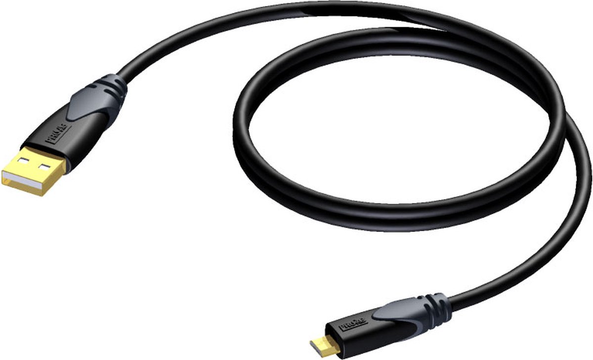 Procab CLD614 Classic 2.0 USB kabel A male-micro USB B male 1.5m
