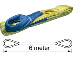 TETRA Hijsband - Werklast 3 Ton - Lengte 6 Meter - Hijsbanden - Heffen - Hijsen