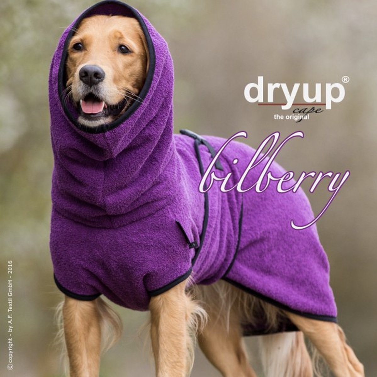 dryup-hondenbadjas-paars-maat-45-bol