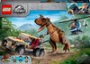 LEGO 76941 Jurassic World De jacht op de Carnotaurus, dinosaurus speelgoedkind +7 jaar met helikopter en pick-up