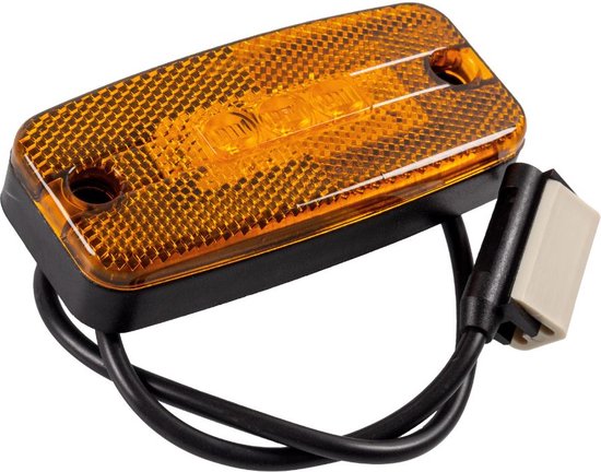Zijmarkeringslamp Oranje LED  -12/24 volt-aanhanger -truck-trailer-Zonder steun