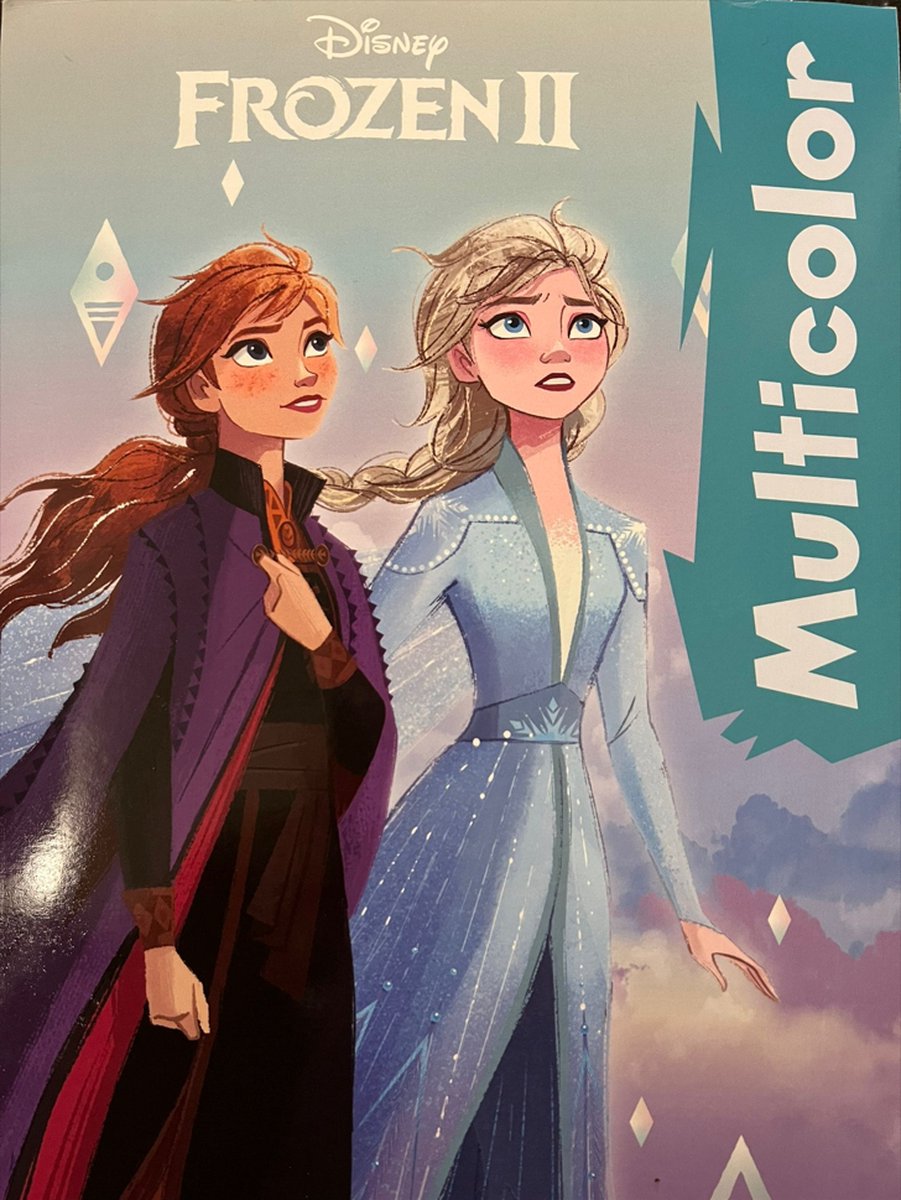 kleurboek Disney Frozen met voorbeelden in kleur