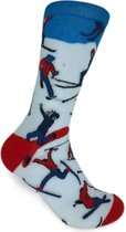 JustSockIt Ski sokken - Sokken - Wintersport sokken - Apres ski sokken - Vrolijke sokken - Wintersport