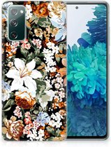TPU Case geschikt voor Samsung Galaxy S20 FE Dark Flowers