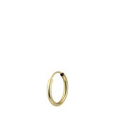Lucardi - Boucle d'oreille pour homme en or jaune 14 kt 13,5 mm