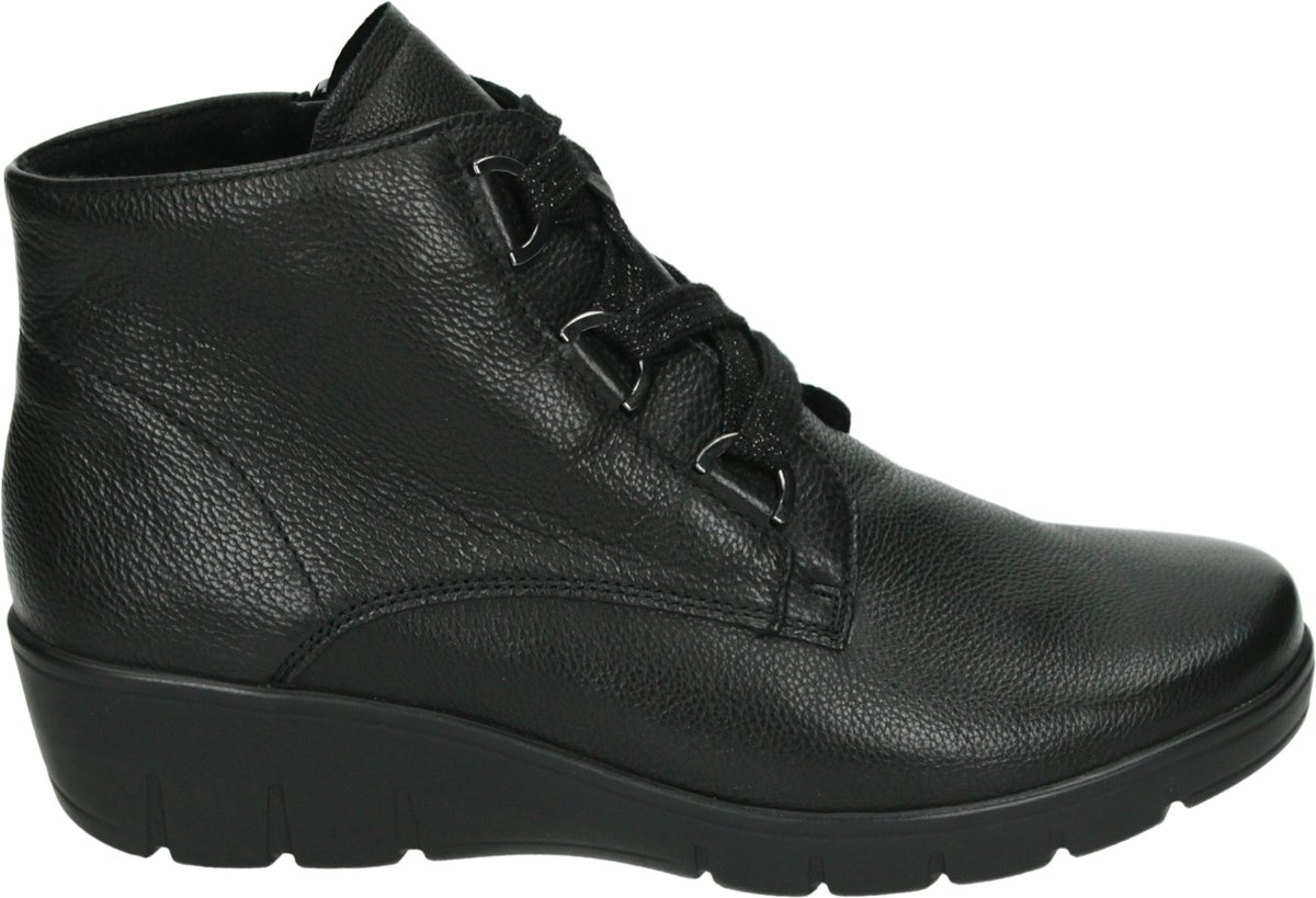 Semler J76353 - VeterlaarzenHoge sneakersDames sneakersDames veterschoenenHalf-hoge schoenen - Kleur: Zwart - Maat: 42