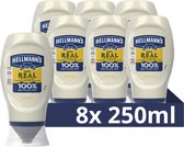 Hellmann's Real Mayonaise - 8 x 250 ml - Voordeelverpakking