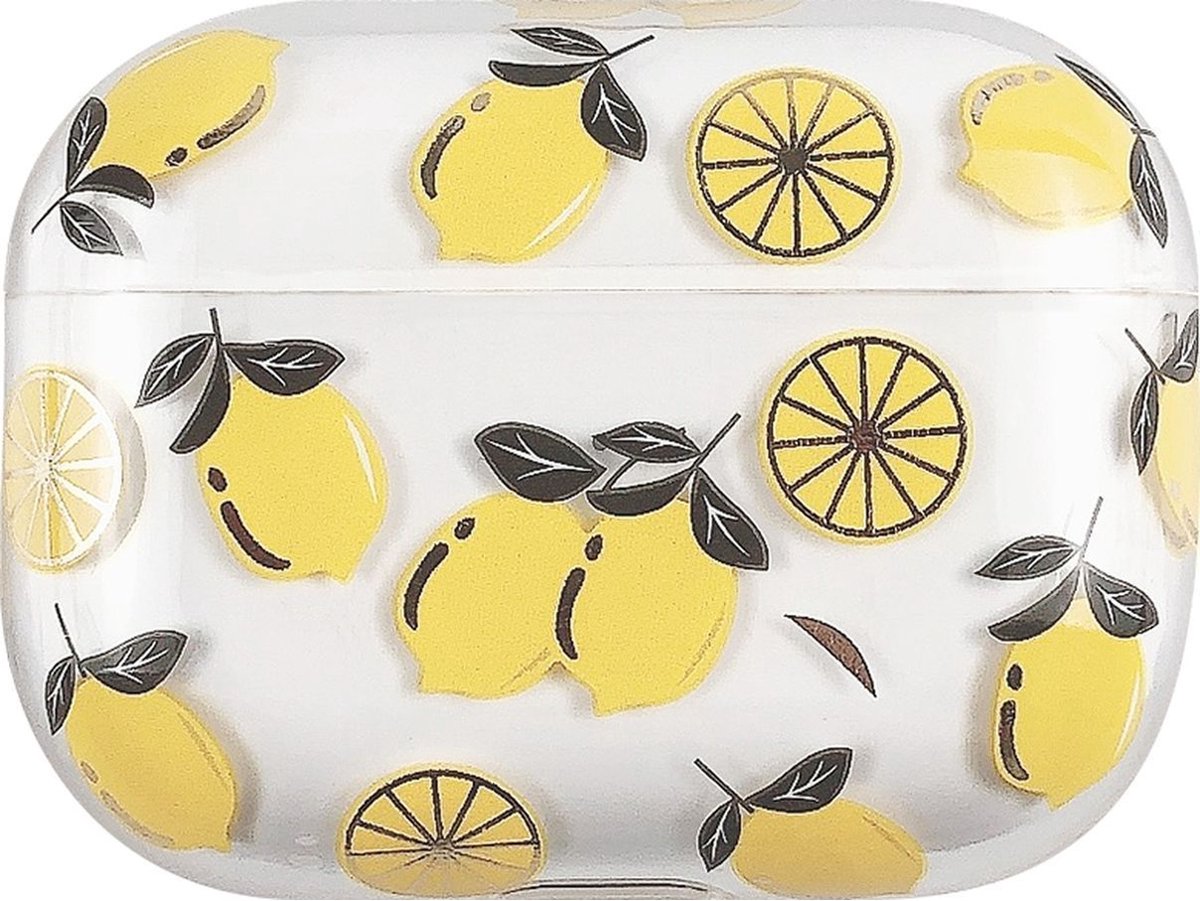 Mobigear Design Hardcase Hoesje voor Apple AirPods Pro 2 - Lemon
