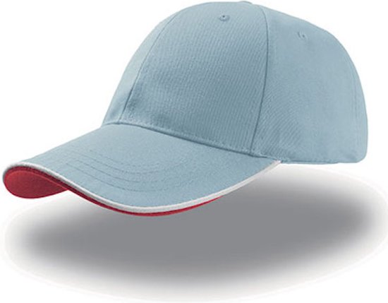 Atlantis Zoom Piping Sandwich Sports 6 Panel Contrast Baseball Cap - Royal - OS