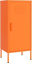 vidaXL - Opbergkast - 42,5x35x101,5 - cm - staal - oranje