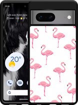 Google Pixel 7 Hardcase hoesje Flamingo - Designed by Cazy