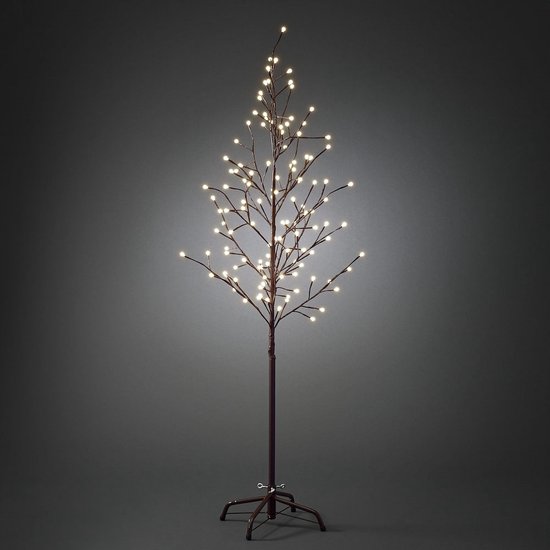 Konstsmide Éclairage de Noël Lighting Branche lumineuse - 150 cm - Cerisier  brun - LED