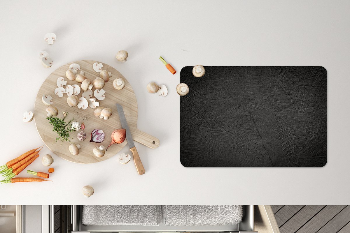 Placemat Placemats kunststof Beton Zwart Industrieel 45x30 cm