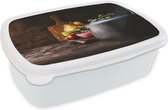 Bread Bin Wit - Lunch Box - Bread Box - Rustique - Nature Morte - Pan - Légumes - 18x12x6 cm - Adultes