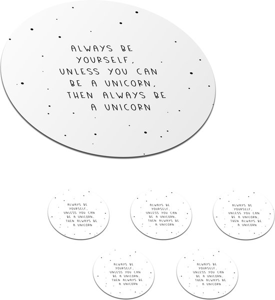 Tazza In Ceramica 283,5 Grammi Con Frase Ispirazionale 'Unicorn Always Be Yourself' - Stampata Fronte/Retro - Lavabile In Lavastoviglie E Microonde - 6