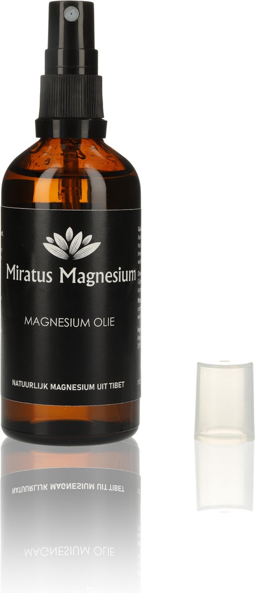 Magnesium olie spray - Miratus Magnesium - 100% natuurlijk uit Tibet - voor betere slaap, minder stress en meer energie