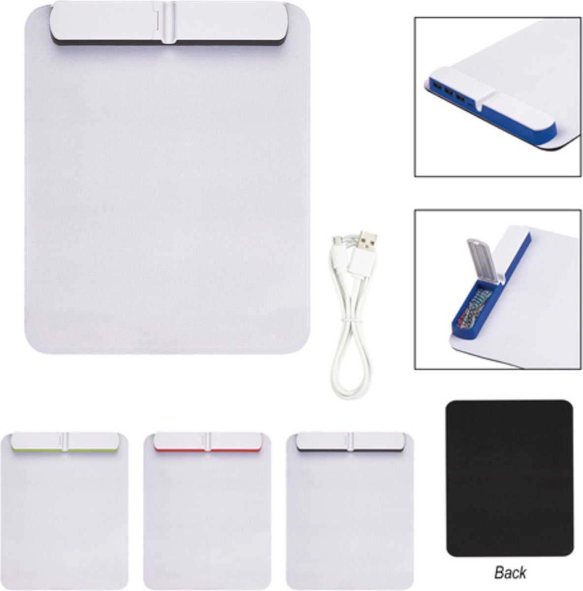Gaming Muismat | 3 Port Usb Hub Mouse Pad | 30 x 20 cm | USB | Anti Slip