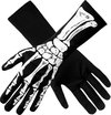 Boland - Handschoenen Bones Zwart - Volwassenen - Unisex - Skelet - Halloween accessoire - Horror
