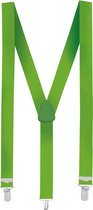 Boland - Bretels Basic neon groen Groen,Neon - Volwassenen - Unisex - Student -