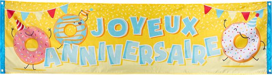 Boland 52069 - Bannière En Polyester Joyeux Anniversaire