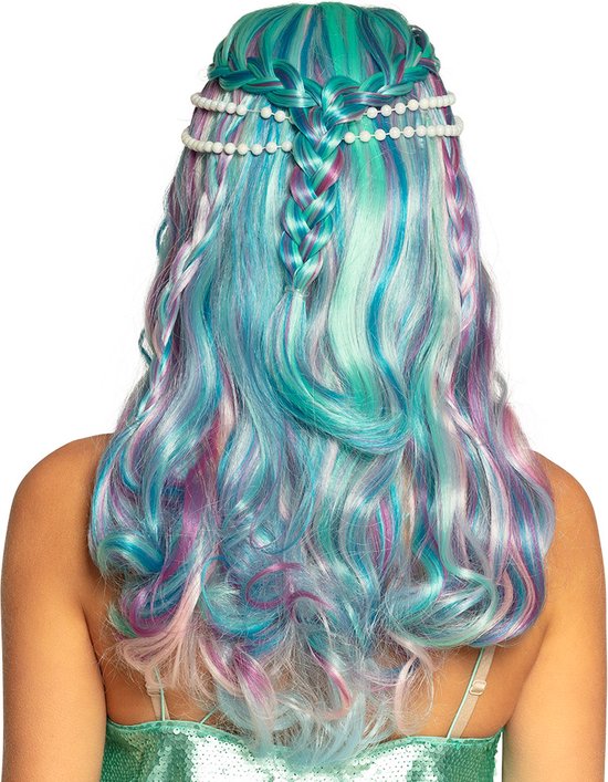 Boland Perruque Sea Pearl Mermaid Mesdames Multicolore Taille Unique
