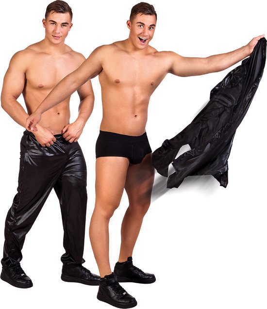 "Pantalon de strip-tease noir pour adultes - Vêtements habillés - Taille unique"