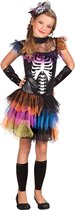 Boland - Kostuum Skeleton princess (7-9 jr) - Kinderen - Skelet - Halloween verkleedkleding - Skelet