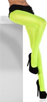 Boland - Panty Opaque neon groen Groen,Neon - Volwassenen - Vrouwen - Showgirl - Sexy