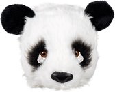 Boland - Pluchen halfmasker Panda - Volwassenen - Panda - Dieren