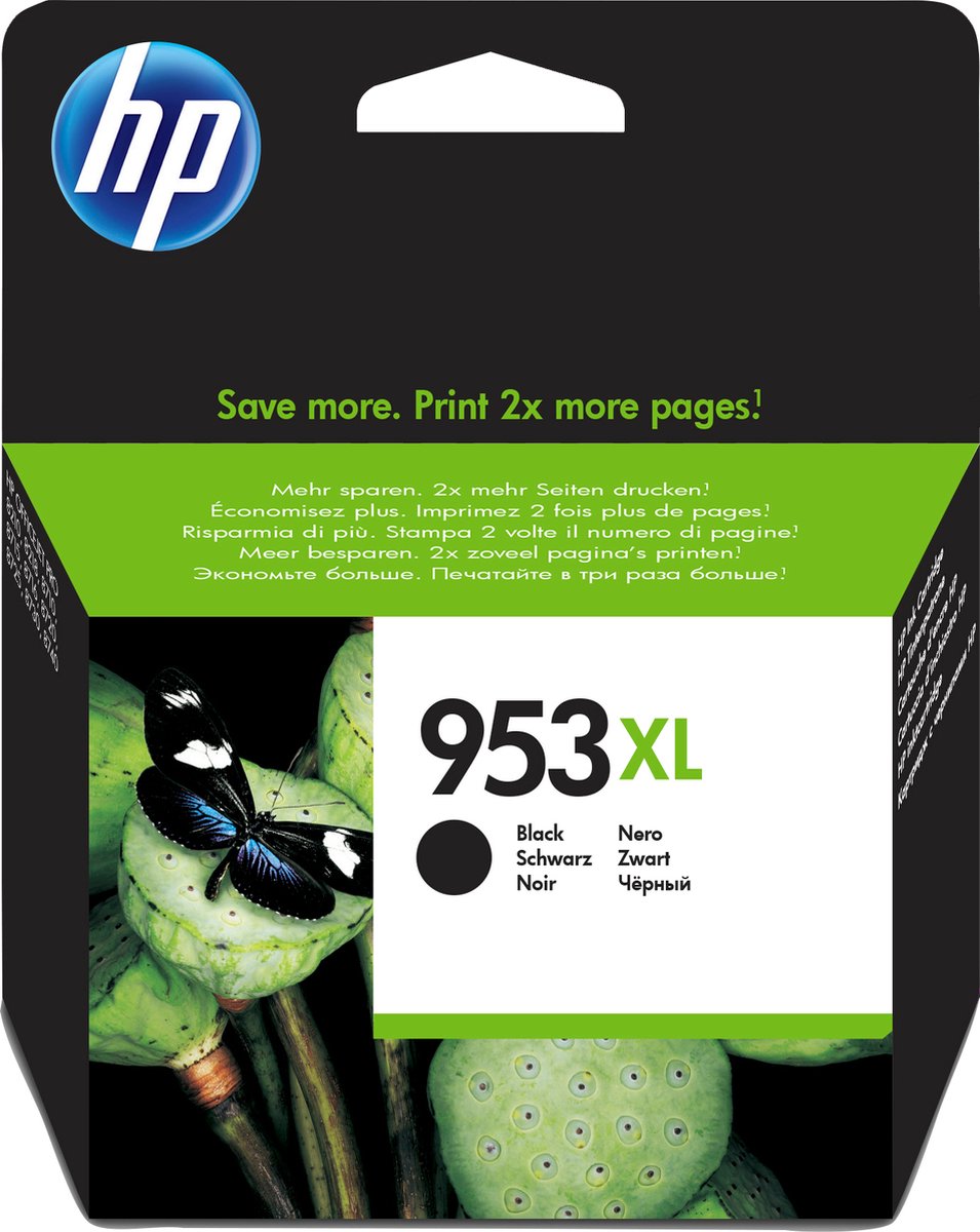 HP 953XL - Inktcartridge / Zwart / Hoge Capaciteit - HP