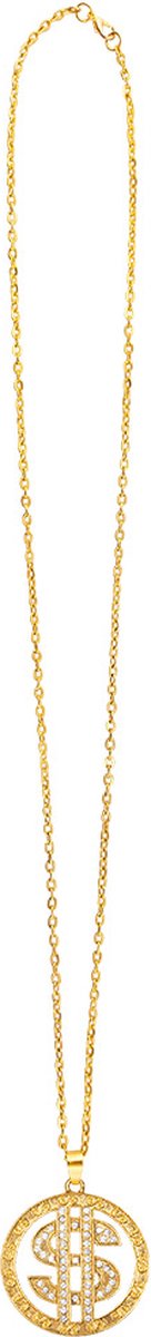 Boland - Ketting Dollar gems - Volwassenen - Unisex - Pooier - Pimps and Ho's - Boland