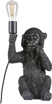Light & Living Tafellamp Monkey - 41cm - Zwart