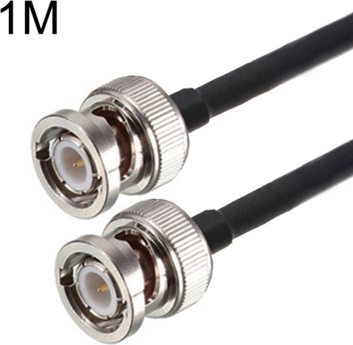 BNC Male To BNC Male RG58 Coaxial Adapter Cable, Cable Length:1m