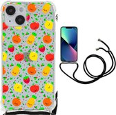 Telefoon Hoesje Geschikt voor iPhone 14 Plus Case met transparante rand Fruits
