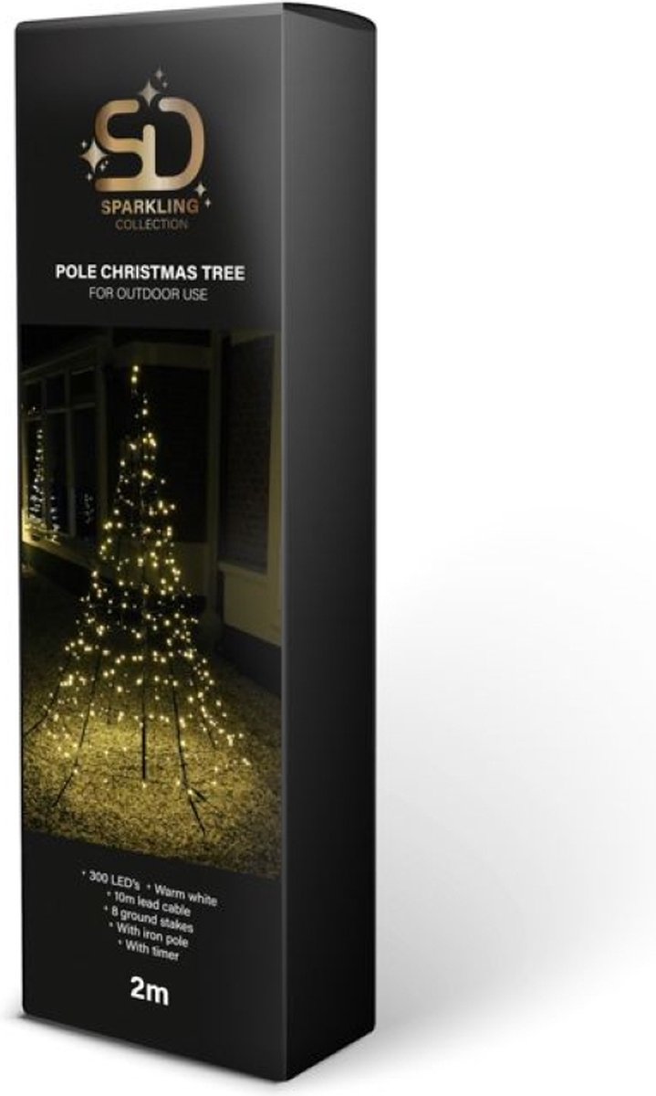 Oneiro’s Luxe Kunstkerstboom 2M VLAGGENMAST KERSTBOOM M/PAAL 300 LED WARM WIT | Kunstkerstboom | Kerstboom | Kerst | Kerstaccessoires | Kerstavond | Premium