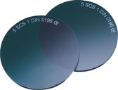 Lentilles de rechange KWB pour lunettes de soudage 378010 - Ø 50 mm - Blauw - 2 pcs