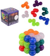 Magnetische puzzel kubus - 7 Puzzelstukjes - Speelgoed - 6 x 6 cm - Kunststof - multicolor