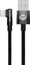 Câble USB Angle Droit Baseus MVP 2 Lightning - 1M Zwart
