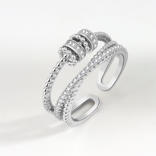 Fidget ring bling - Perles - Anti-stress - Anti-anxiété - Spinner ring
