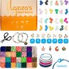 foto van Laziza's® Luxe Katsuki Kralen Set - Polymeer Kralen - 24 kleuren - Bedels - Inclusief Luxe Cadeaubox - Kralenset Sieraden maken - Platte kralen - Inclusief Accessoires - Letter kralen