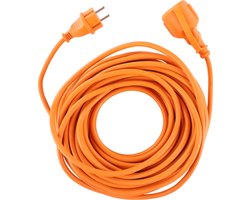 Q-Link verlengsnoer randaarde - IP44 -3680W - 3 x 1.5 mm� - 20 meter - Oranje