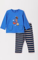 Woody pyjama baby meisjes - blauw - eekhoorn - 222-3-PLG-S/832 - maat 56