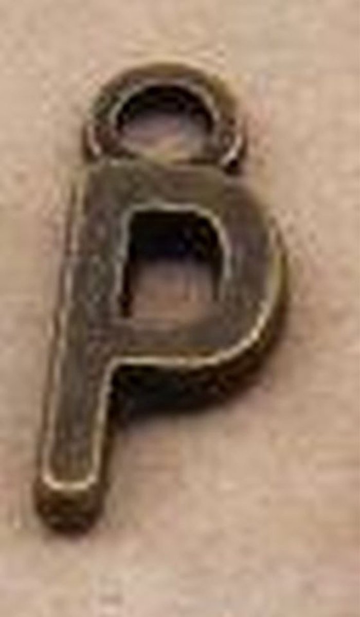 bedel Letter P Brons - Alfabet