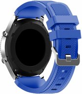 Strap-it Smartwatch bandje - siliconen bandje geschikt voor Huawei Watch GT 2 42mm / GT 3 42mm / GT 3 Pro 43mm - Amazfit GTS 1-2-3-4 - Mini / Bip / GTR 42mm - blauw