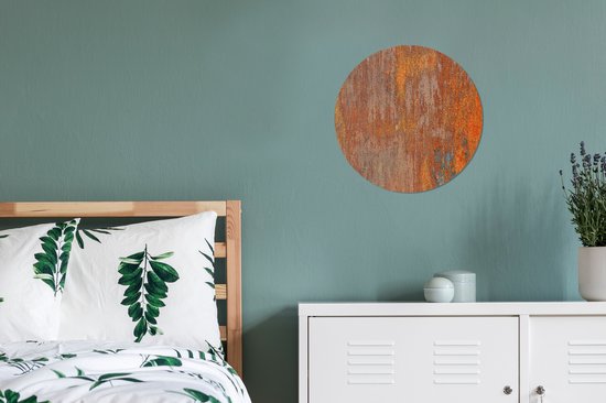 Wall Circle - Wall Circle Indoor - Rouille - Jaune - Oranje - ⌀ 30 cm - Décoration murale - Peintures Ronds