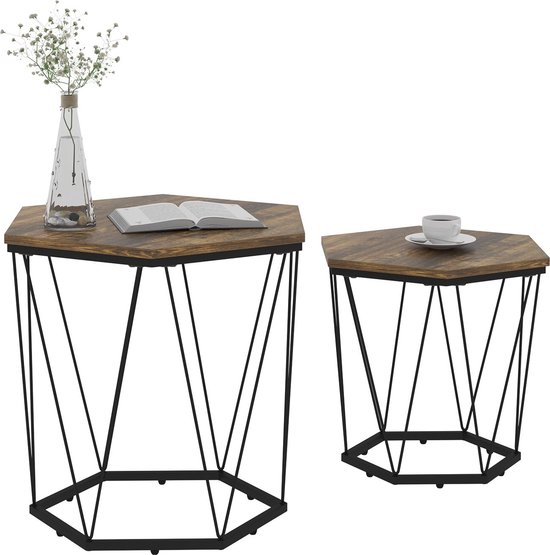 Ronde salontafels marmerlook set van 2 kopen? Slim gekozen