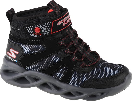 Foto: Skechers twisted brights zerrix 400145l bkrd voor een jongen zwart sneeuw laarzen laarzen maat 34